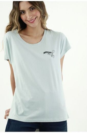 Tennis Camiseta verde estampada para mujer oferta