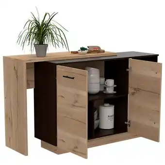 Tugó Barra comedor sicilia 150*60*90cm wengue/duna oferta