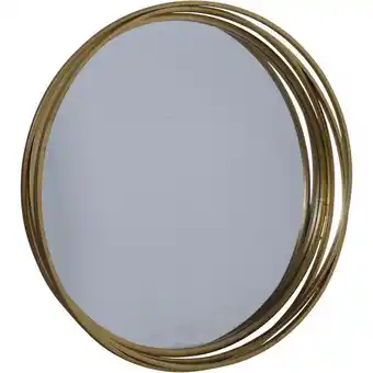 Muebles Jamar Espejo 75x12x75cm oro circular oferta