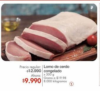 Metro Lomo de cerdo congelado oferta