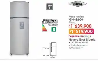 Metro Nevera brut siberia oferta