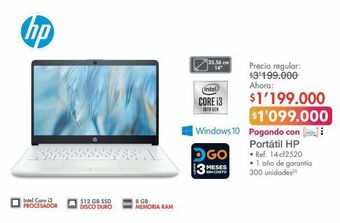 Metro Portátil hp oferta