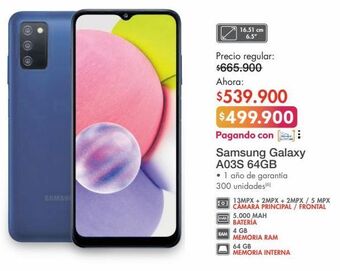 Metro Samsung galaxy a03s 64gb oferta
