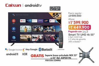 Metro Smart tv uhd 4k 55" oferta