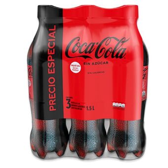 Makro Gaseosas cocacola sin azucar pet 1.5lx3u oferta