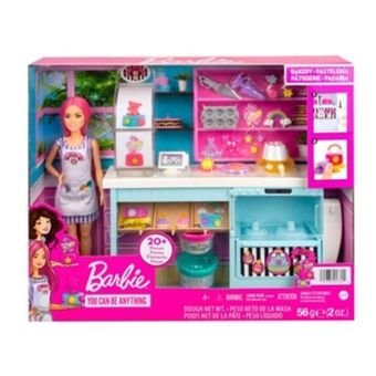 Alkosto Set de juego barbie repostería para decorar con muñeca oferta