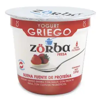 Makro Yogurt griego zorba fresa 135g oferta