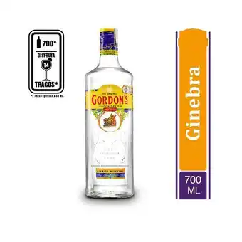 Superdroguería Olímpica Ginebra gordon's london dry 700 ml oferta
