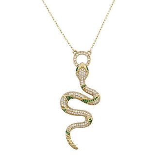 Kevin's Joyeros Gargantilla en oro amarillo de 18 kilates, rolo, con zircones, 40 cm. de largo, 1 mm. de ancho oferta
