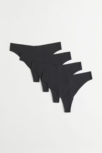 H&M Pack de 4 tangas efecto invisible oferta