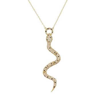 Kevin's Joyeros Gargantilla en oro amarillo de 18 kilates, rolo, con zircones, 40 cm. de largo, 1 mm. de ancho oferta