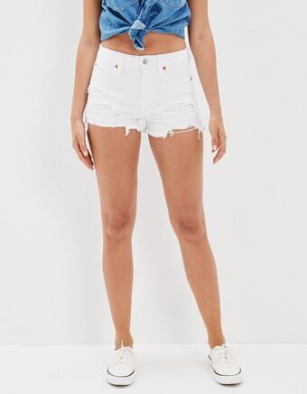 American Eagle Short ae stretch denim de tiro alto oferta