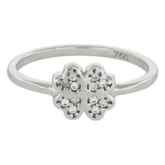 Kevin's Joyeros Anillo en oro blanco de 18 kilates, con zircones oferta