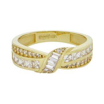 Kevin's Joyeros Anillo en oro amarillo de 18 kilates, con zircones oferta