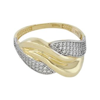 Kevin's Joyeros Anillo en oro amarillo de 18 kilates, con zircones oferta