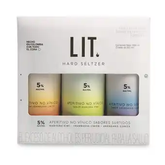 Makro Hard seltzer lit sabores surtidos 355mlx3u oferta