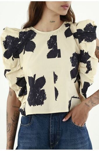 Tennis Camisa crudo estampada para mujer oferta