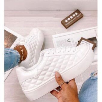 Linio Tenis blancos bellos dama zapatillas zapatos mujer lindos moda casual oferta