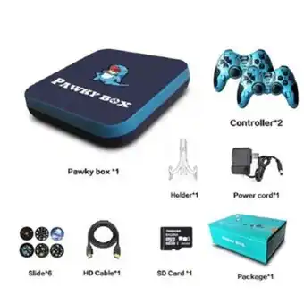 Linio Pawky box super game console 50000+ juegos retro para ps1 dc n64 psp- azul oferta