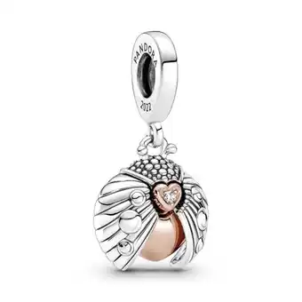 Pandora Charm colgante mariquita & corazón pandora club 2022 oferta