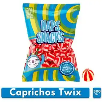 Linio Gomas navideñas naps snacks caprichos twix bolsa de 500gr oferta