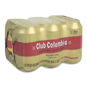 Makro Cerveza club colombia dorada lata 330mlx6u oferta