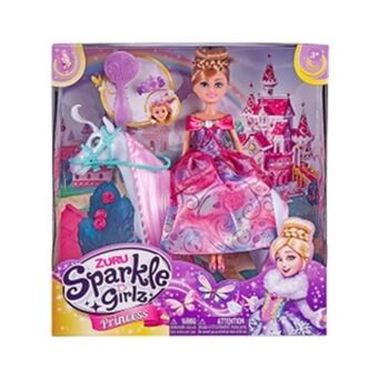 Alkosto Muñeca princesa con caballo sparkle girlz oferta