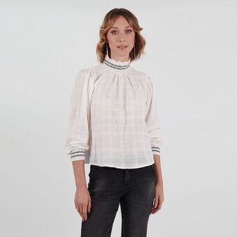 Fuera de Serie Blusa cuello alto manga larga oferta