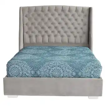 Cama ibg roma 1,40*1,90 tapizada gris
