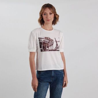 Fuera de Serie Camiseta cuello redondo manga corta oferta