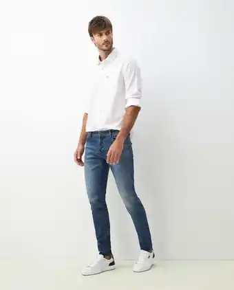 Chevignon Jean de hombre rider selvedge, super slim fit bota super slim - azul oscuro oferta