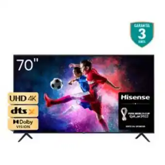 Electrojaponesa Televisor hisense 70" (177cm) uhd 4k smart tv negro 70a6ga oferta