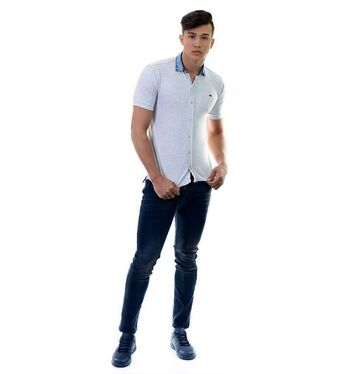 Roott + Co Camisa manga corta slim oferta