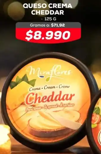 Tiendas D1 Queso Crema Cheddar 125g oferta