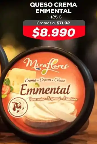 Tiendas D1 Queso Crema Emmental 125g oferta