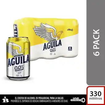 Carulla Cerveza sixpack cero aguila 1980 ml oferta