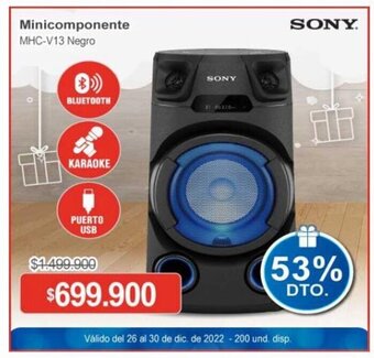Ktronix Sony Minicomponente oferta