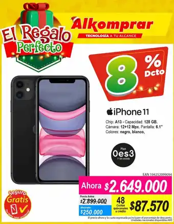 Alkomprar iPhone 11 oferta
