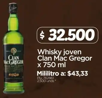 Surtimax Whisky Joven Clan Mac Gregor 750ml oferta