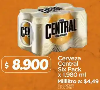 Surtimax Cerveza Central Six Pack 1980ml oferta