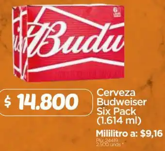 Surtimax Cerveza Budweiser Six Pack 1614ml oferta