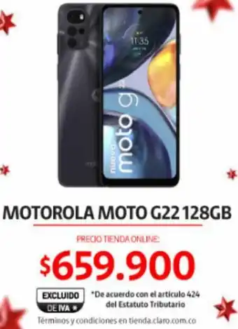 Claro Motorola Moto G22 128GB oferta