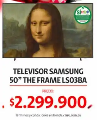 Claro Televisor Samsung 50" The Frame LS03BA oferta