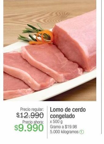 Jumbo Lomo de cerdo congelado x 500 g oferta