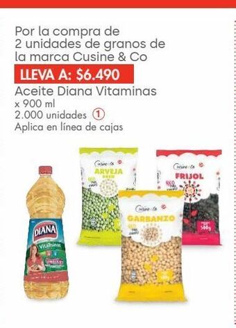 Metro Aceite diana vitaminas x 900ml oferta