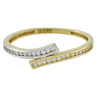 Kevin's Joyeros Anillo en oro amarillo de 18 kilates, con zircones oferta