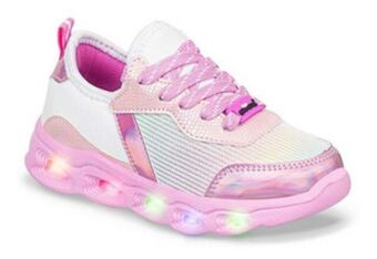 Croydon Tenis con luces archori blanco-rosa para niña los gomosos oferta