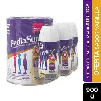 Droguerías Colsubsidio Oferta pediasure 900g vainilla gratis: 3 botellas x220ml oferta