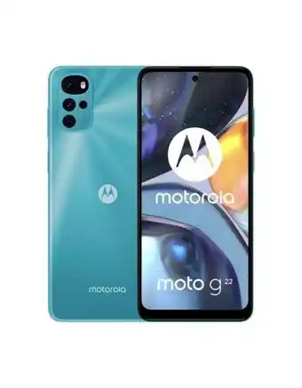 Flamingo Celular motorola g22 azul 128gb 4ram 50mp + forro oferta