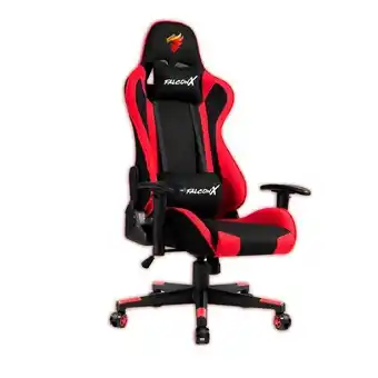 Éxito Silla gamer falcon x ref sd 011 negra rojo oferta
